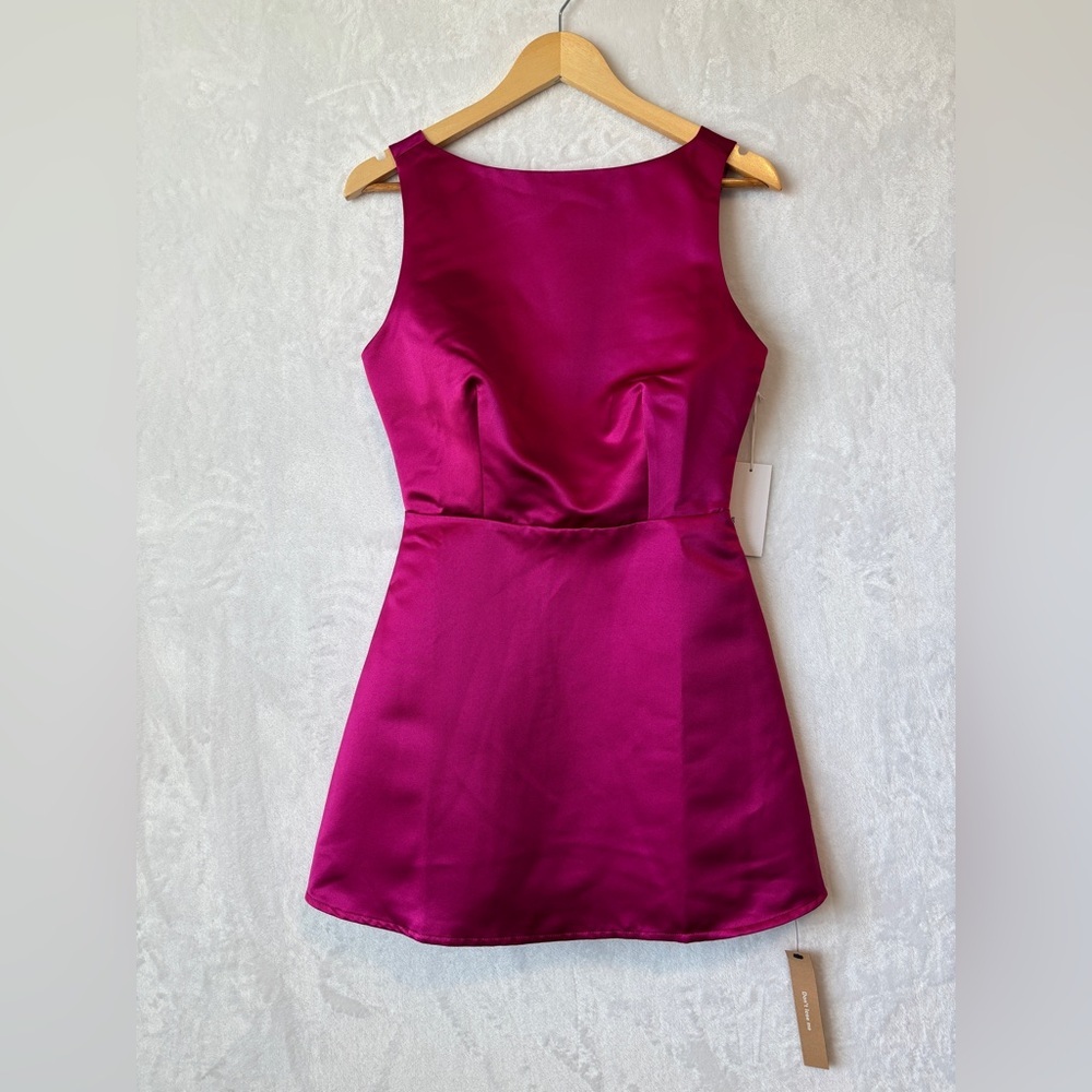 Reformation Zenni silk dress mini pink NWT 2‎ - Picture 2 of 10
